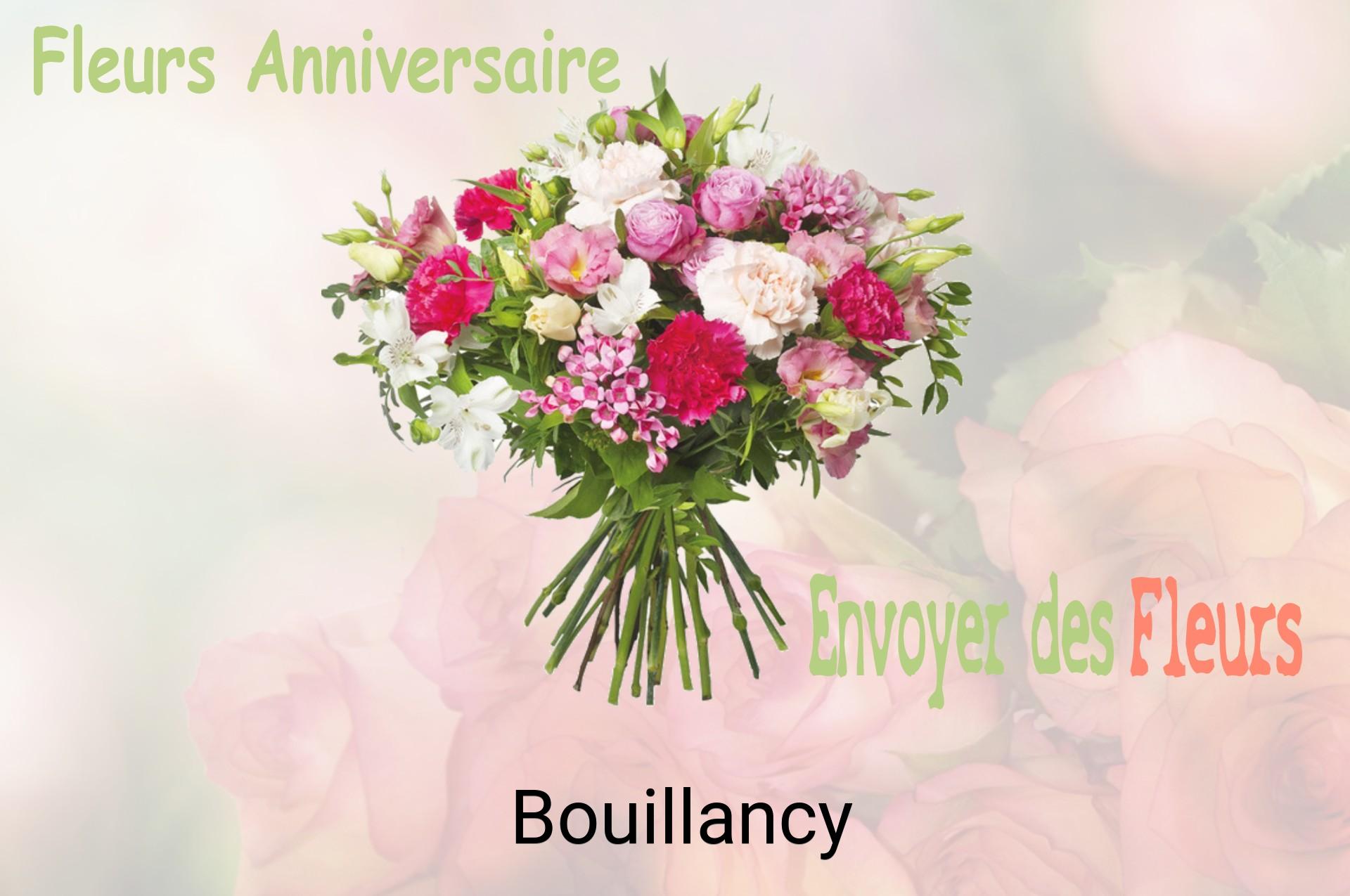 Bouquet de fleurs d’anniversaire livré à Bouillancy