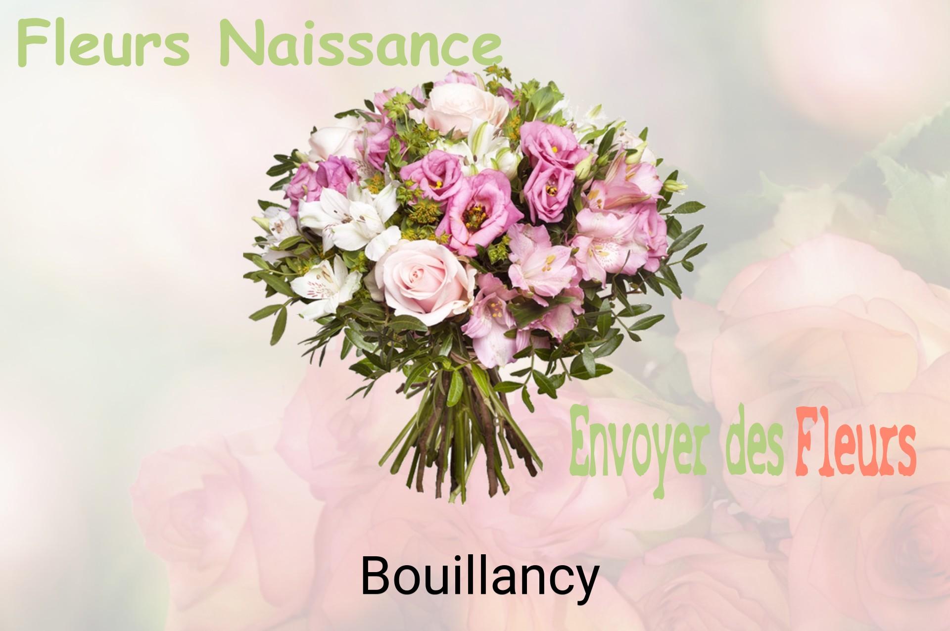 Bouquet de fleurs de naissance livré à Bouillancy